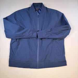 Banana Republic XXL Navy Blue Full Zip Bomber Insulated Light Jacket
